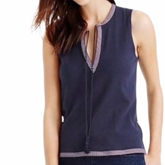 J CREW Tie Neck Tank Top - Picture 2 of 14